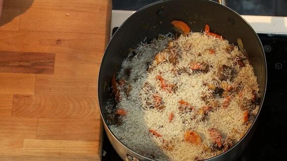 ШАГ 6. плов с телячьими потрохами