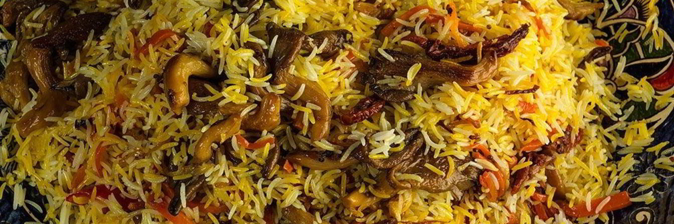 Плов с вешенками