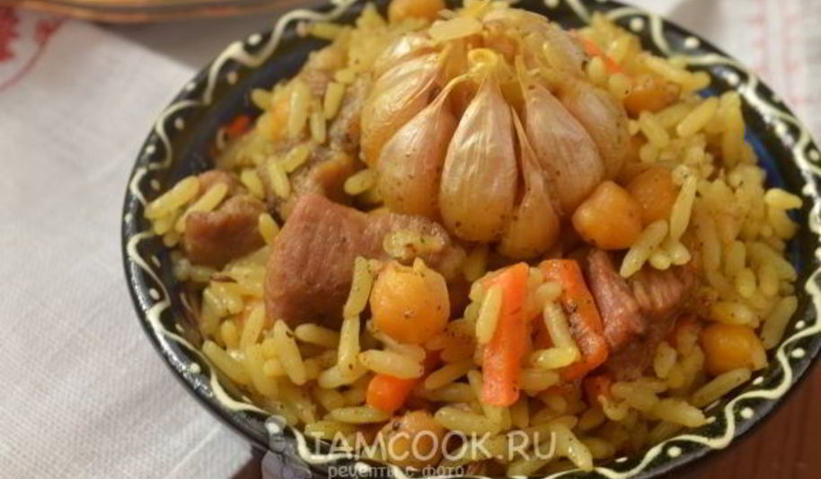 Рецепт плов со свининой и нутом