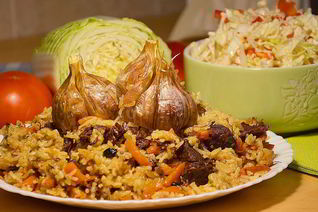 Плов узбекский с говядиной в мультиварке