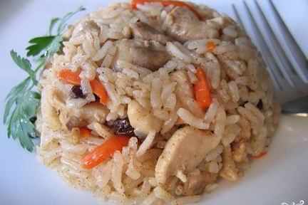 Плов узбекский с курицей