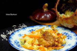 Плов в горшке