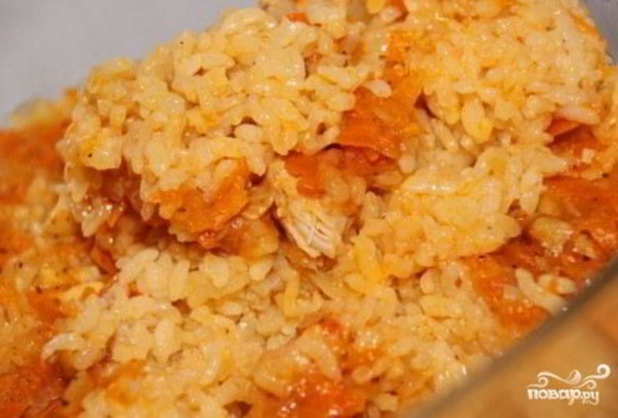 Плов в микроволновке с курицей