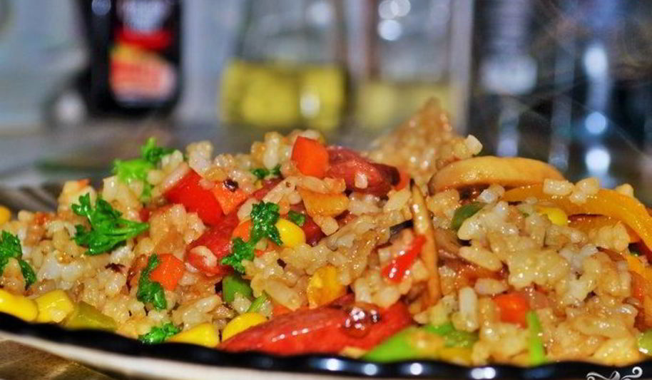 Рецепт постный плов с овощами