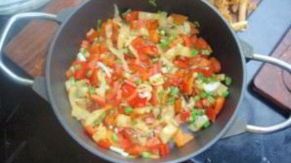 ШАГ 2. постный плов с овощами