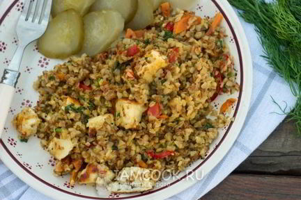 Вегетарианский плов из гречки