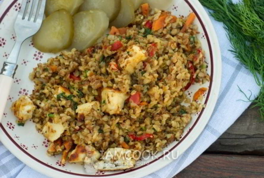 Вегетарианский плов из гречки