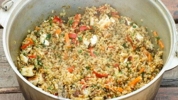 ШАГ 11. вегетарианский плов из гречки