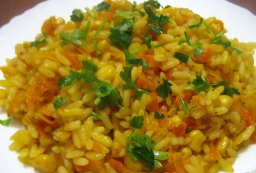 Вегетарианский плов с овощами