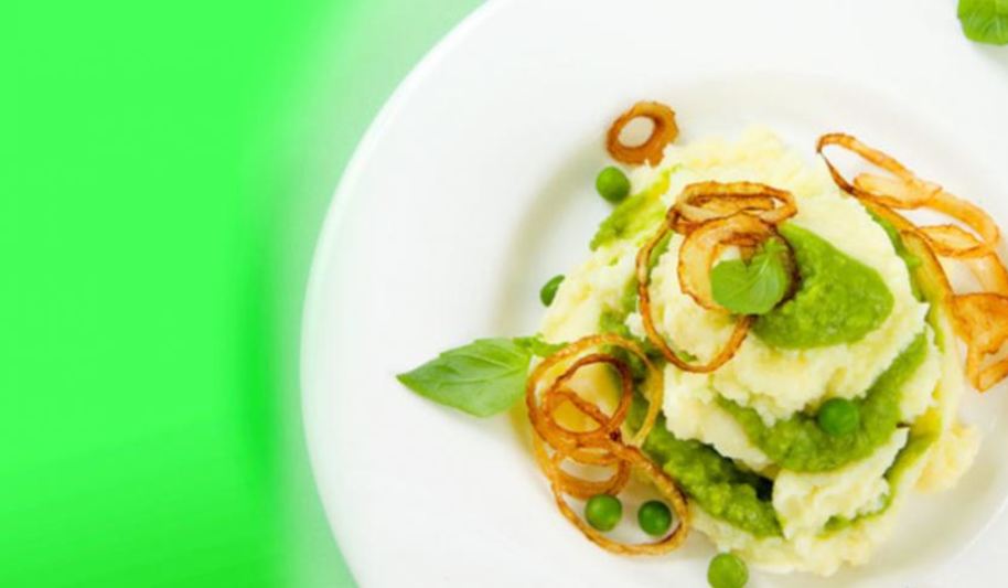 Рецепт пюре из картофеля и зеленого горошка