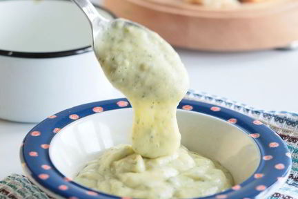 Пюре из цукини и картофеля с сыром