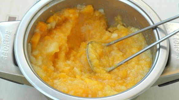 ШАГ 4. пюре из тыквы и картофеля