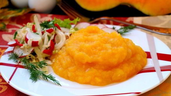 ШАГ 5. пюре из тыквы и картофеля