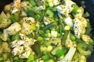 Быстрое зеленое рагу