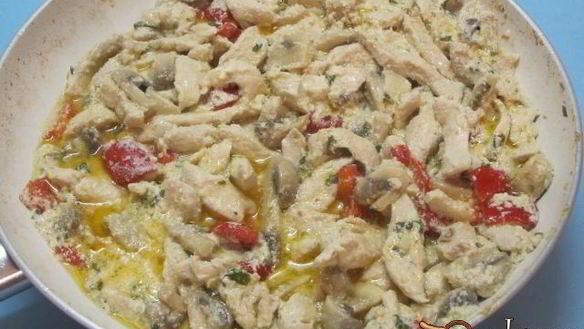 ШАГ 7. фрикасе из курицы с грибами