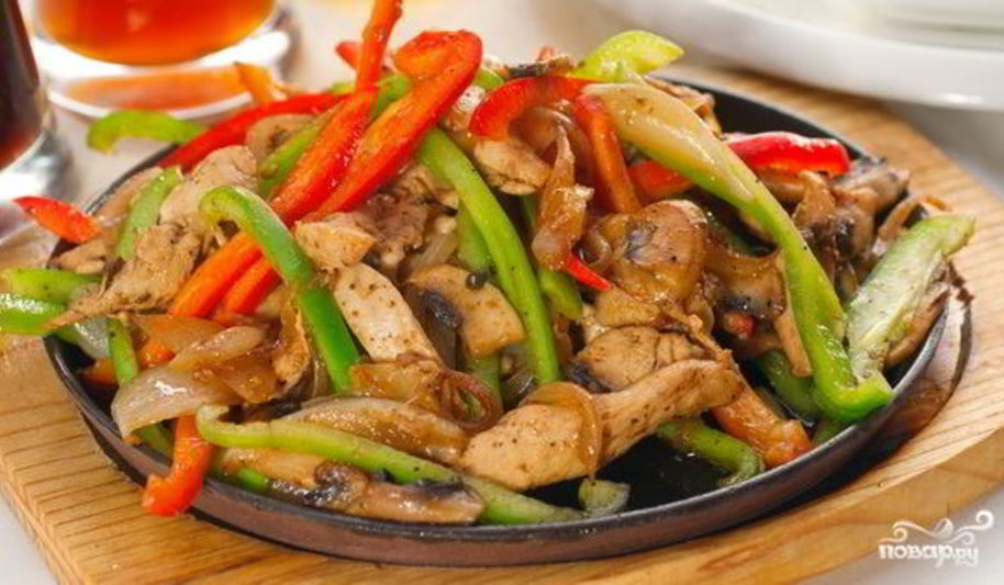 Рецепт фрикасе из курицы с перцем