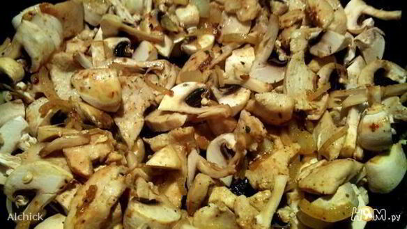 ШАГ 4. фрикасе из курицы с шампиньонами