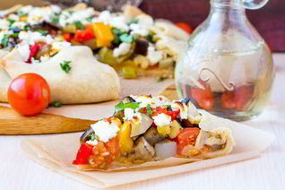 Галета Бриам с греческим овощным рагу