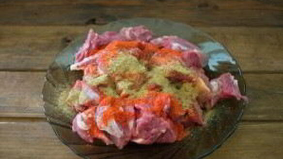 ШАГ 2. мясное рагу с баклажанами