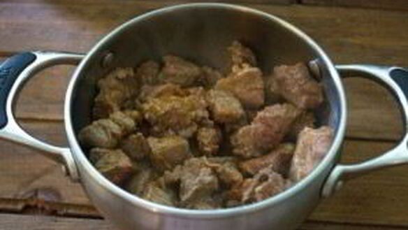 ШАГ 3. мясное рагу с баклажанами