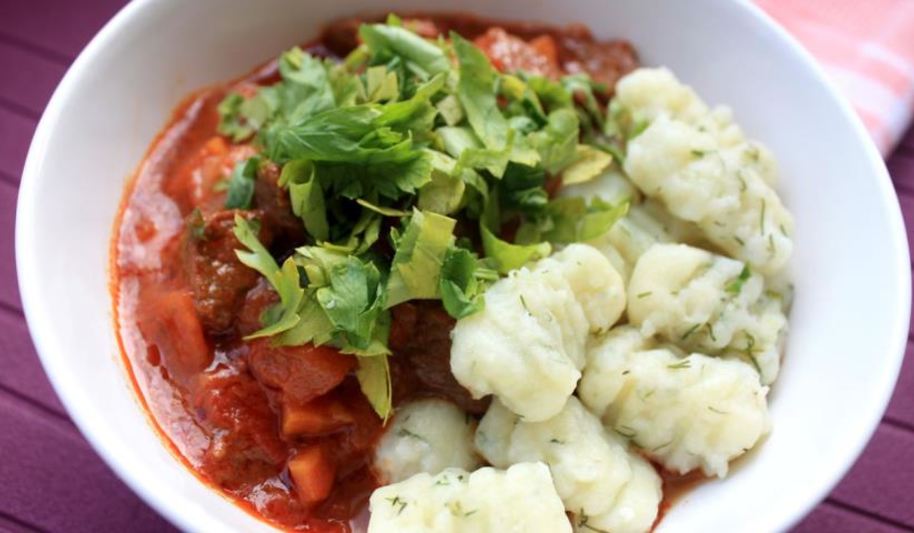 Рецепт мясное рагу с картофельными ньокками