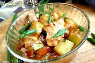 Мясное рагу с молодыми овощами