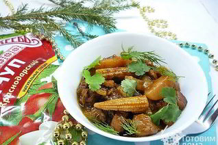 Мясное рагу с овощами по-перуански