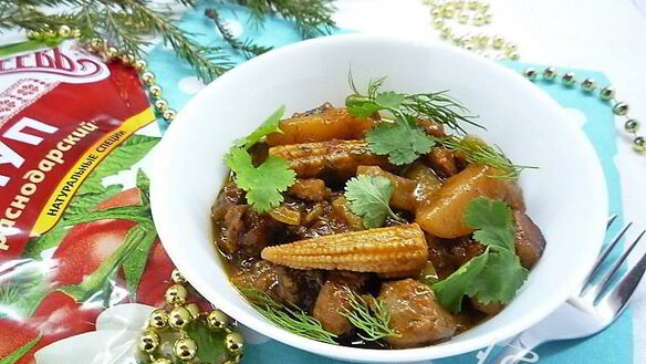 ШАГ 11. мясное рагу с овощами по-перуански