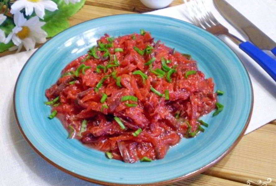 Овощное рагу к макаронам