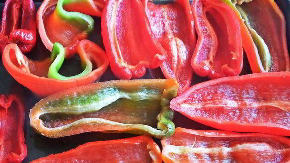 ШАГ 6. овощное рагу на основе запеченных баклажанов и перцев