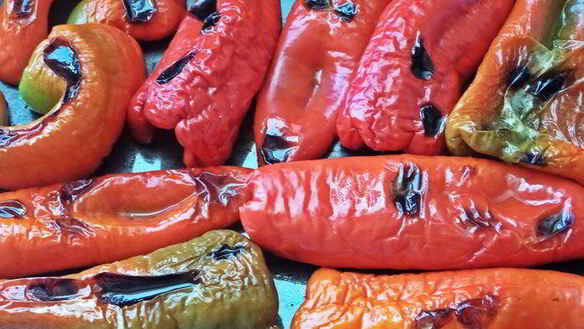 ШАГ 7. овощное рагу на основе запеченных баклажанов и перцев