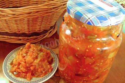 Овощное рагу на зиму без уксуса