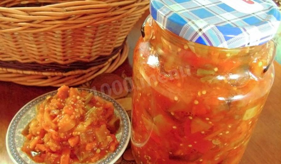 Рецепт овощное рагу на зиму без уксуса