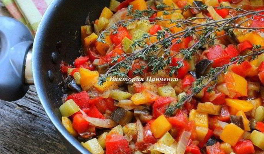 Рецепт овощное рагу писто манчего
