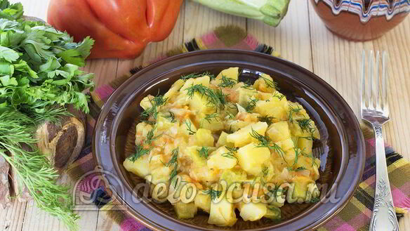 ШАГ 8. овощное рагу с кабачками и картошкой