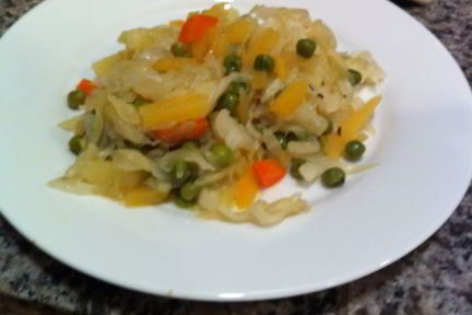 Овощное рагу с капустой