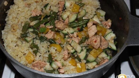 ШАГ 7. овощное рагу с куриным филе и булгуром