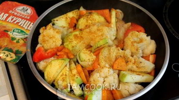 ШАГ 8. овощное рагу с цветной капустой и кабачками
