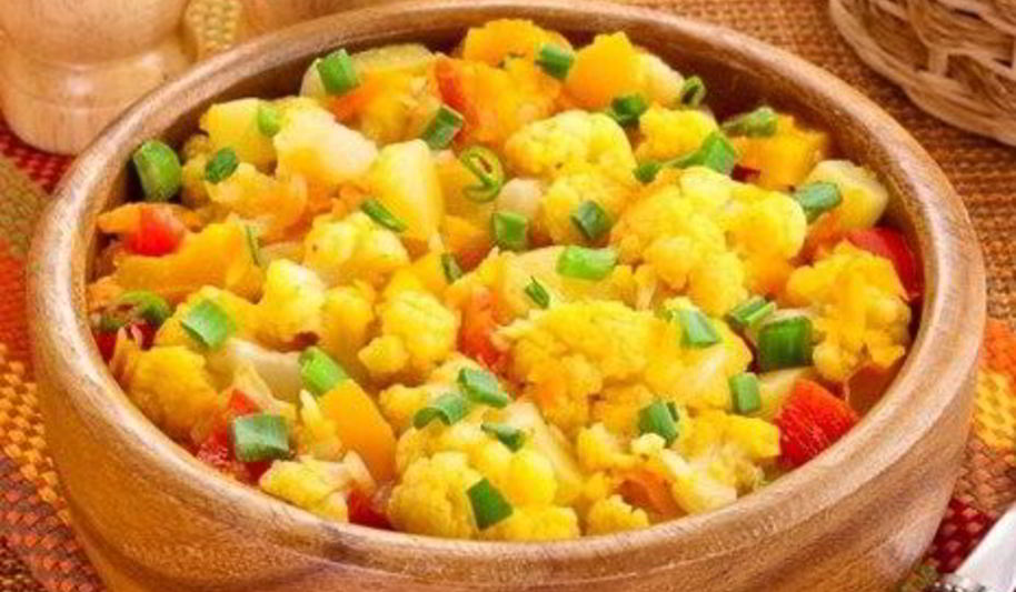 Рецепт овощное рагу с цветной капустой