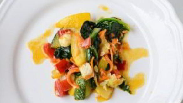 ШАГ 6. овощное рагу со шпинатом