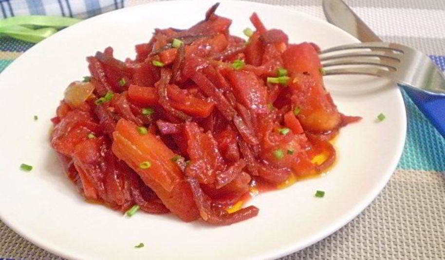 Рецепт овощное рагу со свеклой