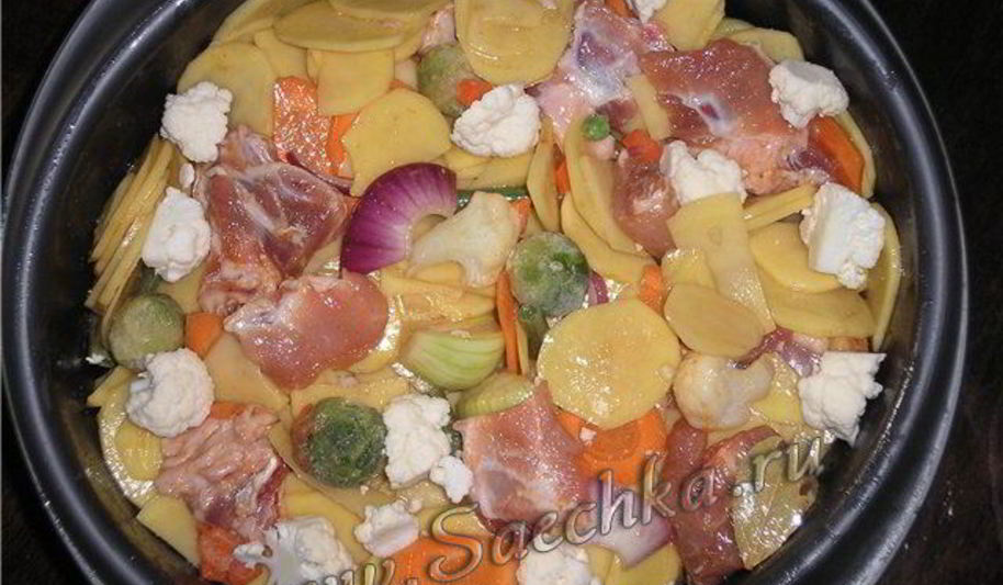 Рецепт овощное рагу в горшочке