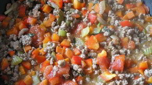 ШАГ 11. паста торкио с рагу из ягненка и сладким перцем