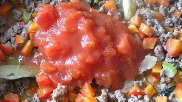 ШАГ 10. паста торкио с рагу из ягненка и сладким перцем