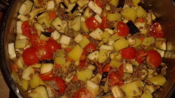 ШАГ 5. рагу из баклажанов с фаршем