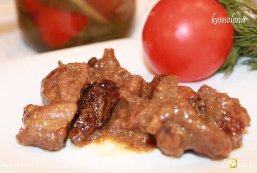 Рагу из баранины с черносливом