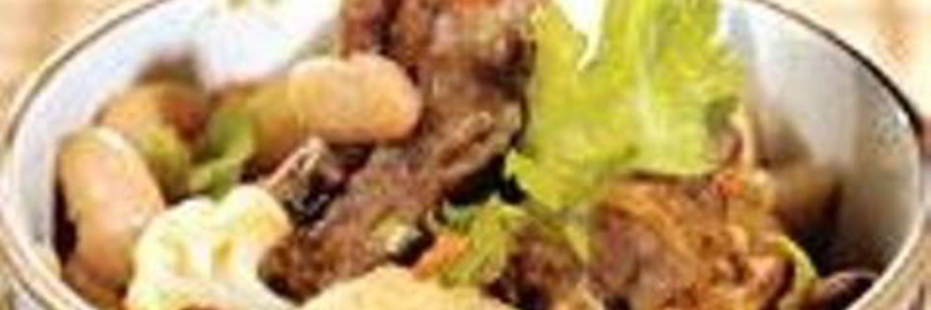 Рагу из бараньих ребрышек с овощами