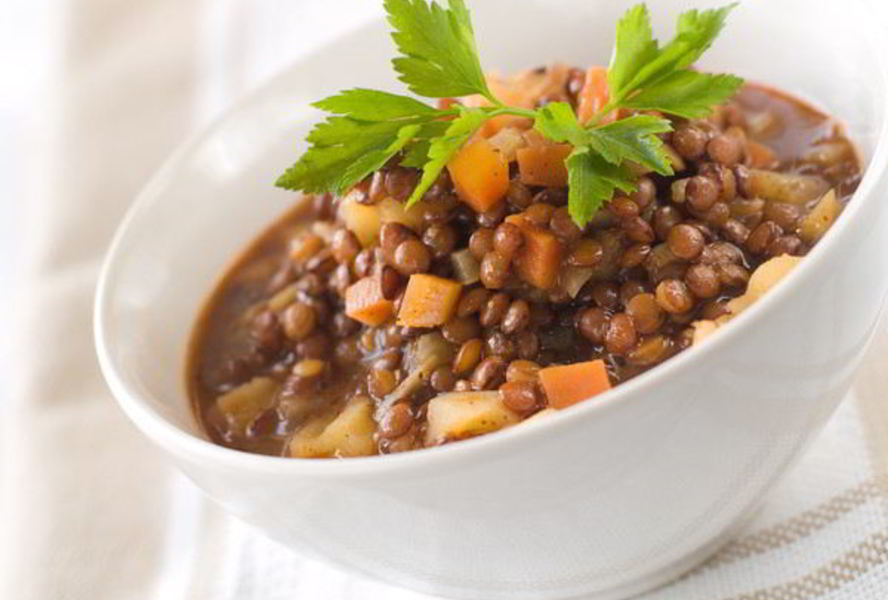 Рагу из чечевицы