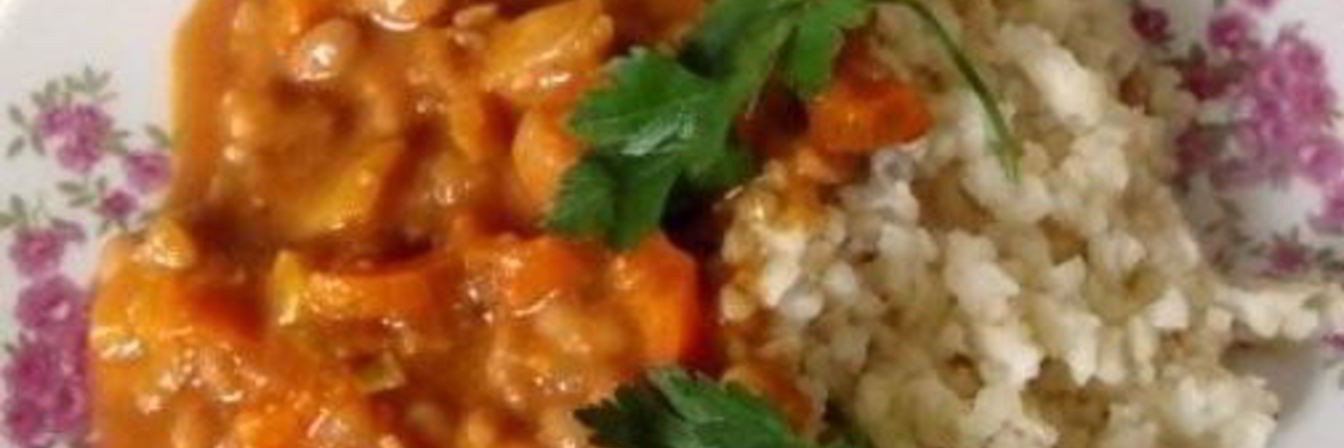 Рагу из фасоли с овощами