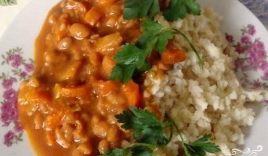 Рецепт рагу из фасоли с овощами
